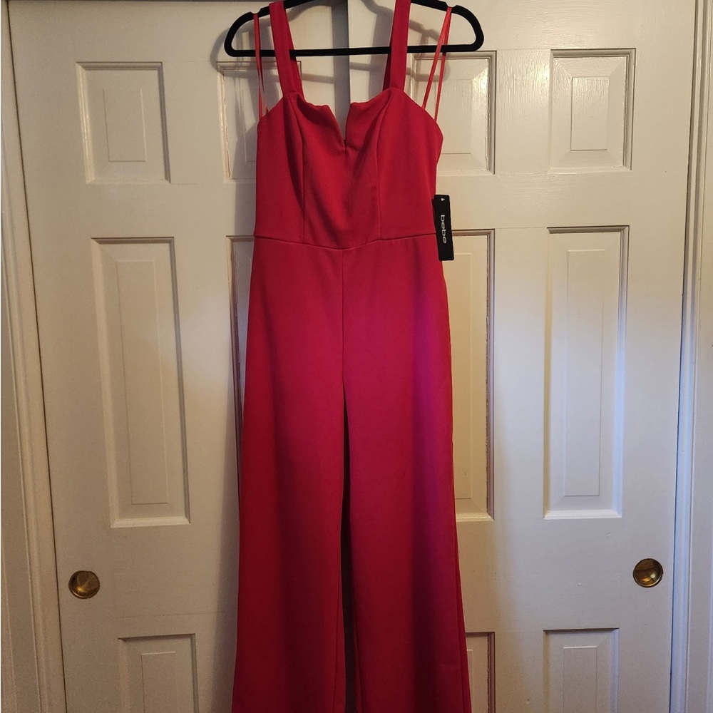 FLASH SALE: bebe Vibrant Pink Jumpsuit